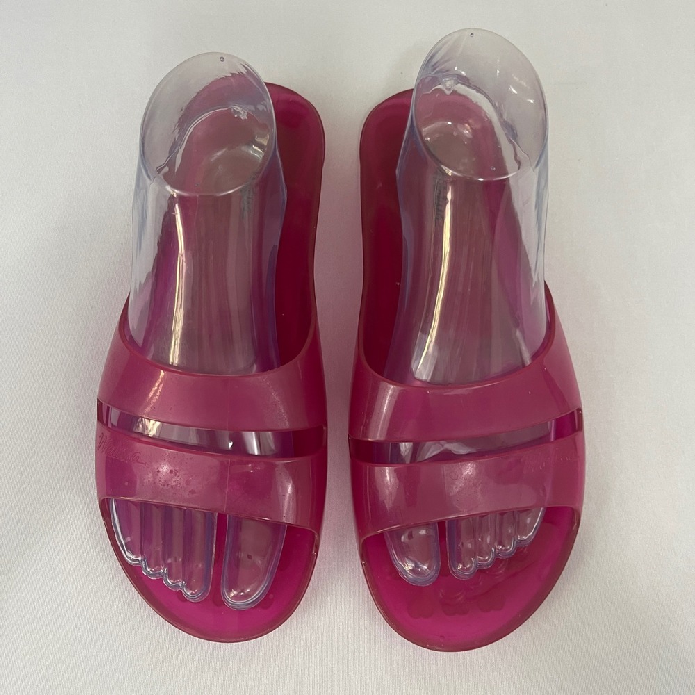 Melissa Real Jelly Slide Womens Size 7‎ Pink Slip On Sandals Shoes - Picture 6 of 11